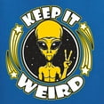 thumbnail image 6 of Wild Bobby Keep It Weird Alien Women Slim Fit Junior Tee, 6 of 6