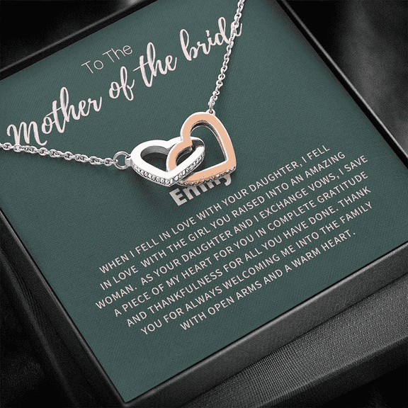 Mother of the Bride Gift from Groom, Mother in Law Wedding Gift from Groom, Wedding Gift for Mother in Law from Groomr, Anniversary Gift, . Necklace Jewelry With Meaningful Messages Card & Box L