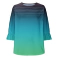 thumbnail image 4 of Womens Summer Trendy Shirts V Neck Criss Cross Cold Shoulder Tops Solid Color Fashion Casual Loose Sexy Blouse, 4 of 6