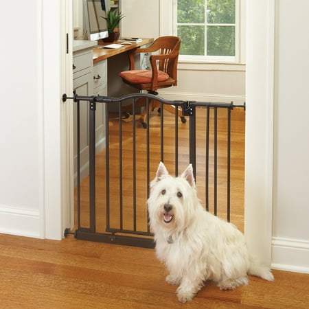 UPC: 0026107049179 | North States MyPet Wide Windsor Arch Pressure Mount Dog Gate  28.25 -38.25  Wide  Matte Bronze