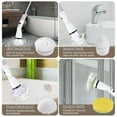 Electric Spin Scrubber 360 Cordless Bathroom Cleaning Brush with 4 ...
