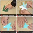 thumbnail image 5 of Uxcell 12 Packs Non Slip Stickers 3.86" Bath Shower Floor Starfish Style Decals Blue, 5 of 6