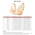 thumbnail image 6 of Lace Bralettes High Heart Position Push Up Bra Comfortable Breathable Underwear for Women 38/85F Skin Color, 6 of 6