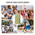 thumbnail image 6 of Sikiie Daisies Flowers Basketball Jersey Reversible Men's Mesh Athletic Sports Shirts Training Practice S-4XLSmall, 6 of 6