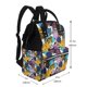 thumbnail image 2 of Disketp Retro Panther Mochila de Pañales de Gran Capacidad con Múltiples Bolsillos, Mochila de Viaje Multifuncional para Bebé, Unisex, Moderna y Resistente, 2 of 6