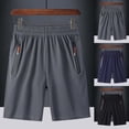 thumbnail image 3 of FUZHIQ Mens Shorts Casual 10 Inch Inseam Elastic Waistband Flowy Shorts Relaxed Fit Summer Beach Shorts Sports with Pockets,XXXL, 3 of 7