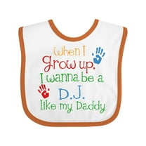 Inktastic DJ Like Daddy Boys or Girls Baby Bib