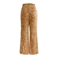 thumbnail image 6 of vigerkar Sequin Sparkle Wide Leg Pants for Women Wide Leg Sparkly Glitter Long Pants Soft Drawstring Waist Trendy Trousers (Khaki, XL), 6 of 9