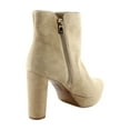 thumbnail image 5 of Naturalizer Womens Flavio Platform Dress Ankle Boot Tan Suede 10M, 5 of 8