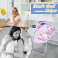 thumbnail image 3 of HAOUUCYIN Electric Baby Swing, Portable Infant Bouncer Cradle with bluetooth Music and Remote Control, Pink, 3 of 7