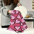 thumbnail image 6 of SKYSONIC Valentine's Day Love Heart Kitchen Towel Set of 4, Super Soft Absorbent Hand Towel Tea Towel Home Restaurant Tableware Cleaning Rag for Kitchen, Hotel, Beach, Bathroom, Gym, etc., 6 of 7