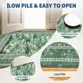 thumbnail image 5 of Floral Living Room Rugs, Washable Large Non-Slip Accent Dining Room Rug, Soft Low-Pile Decorative Rugs, Bordered Water Lily Print Rug for Home, 5 of 9