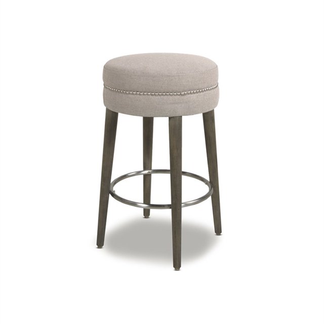 Jennifer Taylor Home Vesper 26 inch Round Counter Height Bar Stool Country Grey