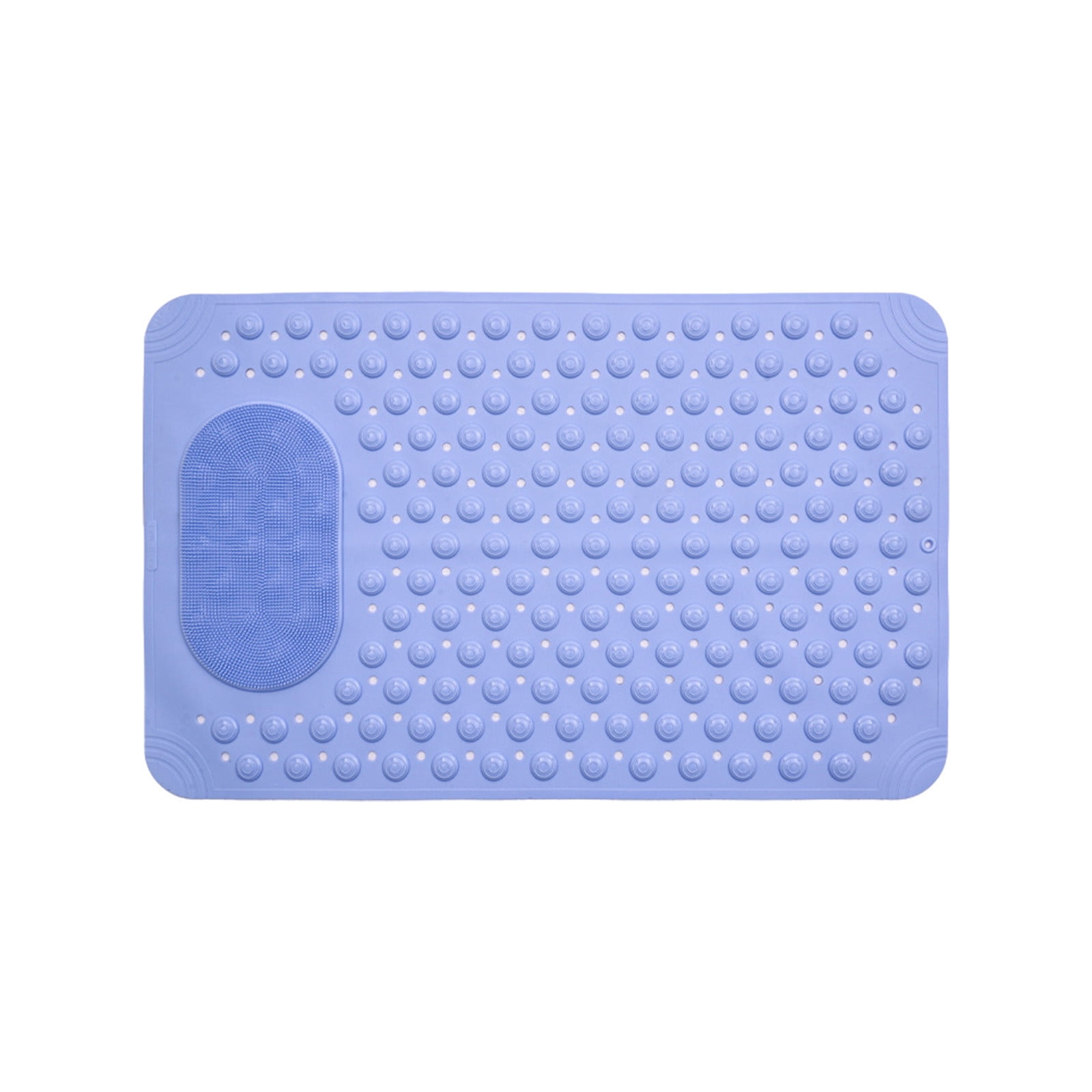 Vfedsrsge Memory Foam Bath Mat Large Size,Bathroom Rug Rubber Backing Non-slip Can Massage or Scrub The Soles of The Feet Bathroom Floor Mat Shower Rug in Front of The Bathtub,Blue