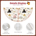 thumbnail image 4 of Daiia Geometric Triangle Drawing Merry Christmas Tree Skirt , Xmas Large Lace-up Tree Skirt, Santa Snowflakes Rustic Home Decorations New Year Party Farmhouse Decor-36", 4 of 7