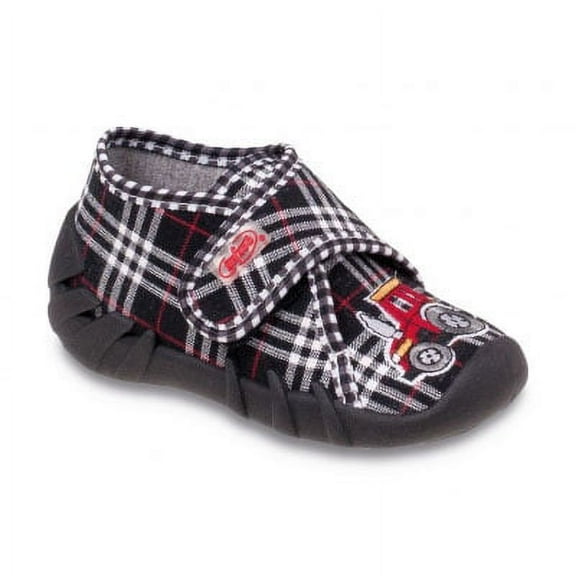 Befado Boys' Albert Velcro Slippers