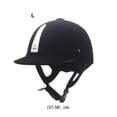 thumbnail image 3 of Eigraketly Casco de equitación transpirable con rápida disipación de calor para largas sesiones de equitación Cuidado ecuestre y deportes Borde de plata 615. Largo(57-58)cm, 3 of 6