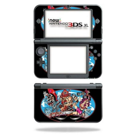 MightySkins NI3DSXL2-Ahoy Matey Skin Decal Wrap for New Nintendo 3DS XL 2015 - Ahoy Matey Each Nintendo 3DS XL (2015) kit is printed with super-high resolution graphics with a ultra finish. All skins are protected with MightyShield. This laminate protects from scratching  fading  peeling and most importantly leaves no sticky mess guaranteed. Our patented advanced air-release vinyl guarantees a perfect installation everytime. When you are ready to change your skin removal is a snap  no sticky mess or gooey residue for over 4 years. You can t go wrong with a MightySkin. Features Skin Decal Wrap for New Nintendo 3DS XL 2015 Nintendo 3DS XL (2015) decal skin Nintendo 3DS XL (2015) case Nintendo 3DS XL (2015) skin Nintendo 3DS XL (2015) cover Nintendo 3DS XL (2015) decal This is not a hard case It is a vinyl skin/decal sticker and is NOT made of rubber  silicone  gel or plastic Durable Laminate that Protects from Scratching  Fading & Peeling Will Not Scratch  fade or PeelSpecifications Design: Ahoy Matey Compatible Brand: Nintendo Compatible Model: 3DS XL (2015) - SKU: VSNS73459