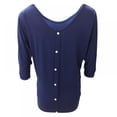 thumbnail image 4 of Yinrunx Oversized T Shirts for Women/ T Shirts for Women 3/4 Sleeve T Shirts for Women V Neck T Shirts Women T Shirt Dresses for Women Summer T Shirts for Women Fashion V Neck Blouses Shirts for Women, 4 of 7