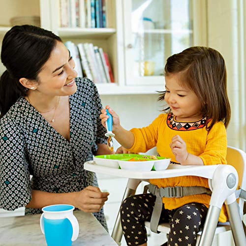 Munchkin® Raise™ Toddler Fork & Spoon Set, Blue, Unisex, 6 Pack