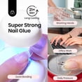 thumbnail image 4 of Set de gel Nail Glue & Builder Beetles, 15 ml, sin Hema, x2, 4 of 8
