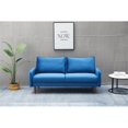 thumbnail image 4 of Kingway Furniture Hambrok Velvet Living Room Sofa in Space Blue, 4 of 8