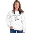 thumbnail image 4 of Faith Cursive Print Christian Women Crewneck Sweatshirt Brisco Brands S, 4 of 6