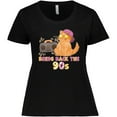 thumbnail image 3 of Inktastic Bring Back The 90s Cool Orange Cat Women's Plus Size T-Shirt, 3 of 5