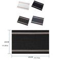 thumbnail image 3 of braveheart Style Striped PVC Table Mat Placemats Coaster Rectangle Insulation Anti-Skid Waterproof Dining Tables Decors Mats White Rectangle/30*45cm 1Set, 3 of 6