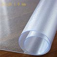 thumbnail image 3 of Mantel de PVC transparente de 1,0 mm, resistente al agua, para mesa, para sala de estar, cocina, de vidrio, suave, 3 of 5