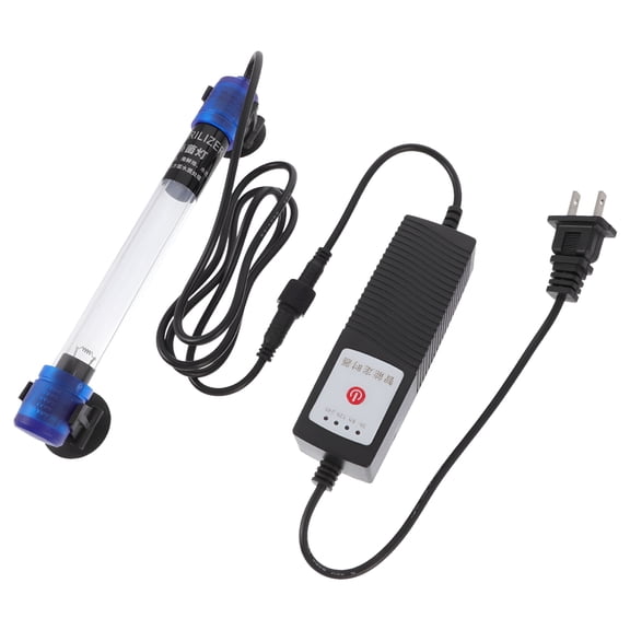 HIBIBUD 1 Set Aquarium Submersible UV Light Sterilizer Light for Fish Tank (US Plug)
