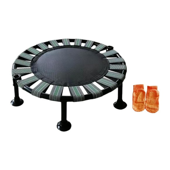 Trampolín infantil redondo con almohadillas de goma para los pies y marco de metal antideslizante. grande