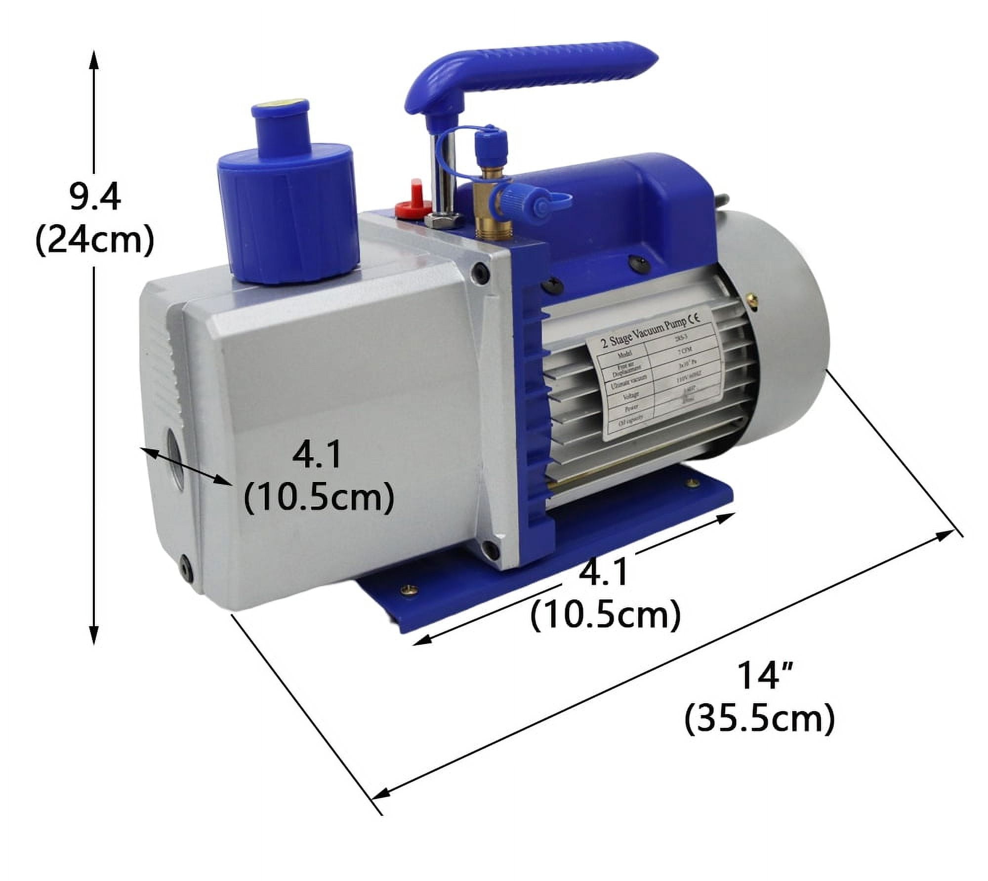 PreAsion 7CFM Vacuum Pump Two-Stage Vacuum Pump Vane Vacuum