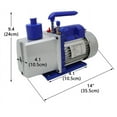 thumbnail image 2 of PreAsion Dual-Stage 7 CFM Vacuum Pump High Performance Rotary Vane 3/4HP, 2 of 15