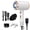 White, variant on Professional Ionic Hair Dryer, Powerful 1600W Fast Drying Low Noise Blow Dryer with Concentrator Nozzle Diffuser Attachments for Home Salon Travel,ALCI Safety Plug