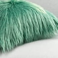 thumbnail image 3 of Ashler Luxury Style Decorative Faux Fur Throw Pillow Case Cushion Cover, Green, 22 x 22 Inches/55 x 55 cm, 2 Pack, 3 of 4