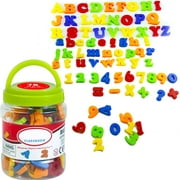 Educational Magnetic Alphabet Letters Numbers Symbols Toy for Kids - ABC 123 Fridge Plastic Learning Magnets