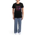 thumbnail image 4 of CafePress - Mother Of The Bride (Butterfly) Women's Dark Pajam - Women's Short Sleeve Print T-Shirt and Pants Dark Cotton Pajama Set, 4 of 7