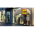 thumbnail image 2 of Now Hiring Storefront Window Display Sign, 18"w x 24"h, Full Color, 2 of 2