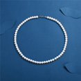 thumbnail image 1 of Collar de perlas para hombre y mujer, collar de cuentas de hilo Simple hecho a mano, joyería de moda para hombres y niñas, collares para banquete de boda 2022, 1 of 4