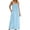 Light Blue, variant on snilers Womens Open Back Beach Maxi Dress Plus Size Backless Spaghetti Strap Loose Flowy Sundress Summer Vacation Outfits S-5XL
