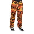 thumbnail image 2 of Rothco Womens Paratrooper Colored Camo Fatigues,Savage Orange Camo, 2 of 2