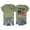 Army Green, variant on Womens Double Sided T-Shirt 250th Anniversary USA Crewneck Short Sleeve Tee Distressed Flag Loves Jesus America 4th Of July Holiday Pullover Tops
