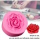 thumbnail image 2 of 2 Pieces, 3.5 x 3.5 x 1.8cm,Silicone Soap Flower Molds 3D Rose Flower Fondant Mold Rose Flower Shaped Silicone Mold Rose Mold for Muffin, Cake, Soap, 2 of 5