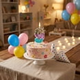 thumbnail image 6 of Number 9 Glitter Birthday Candle with Crown Topper for 9Th Birthday Cake Decorations for Girls Party, 6 of 6