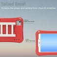 thumbnail image 3 of GSFY Étui pour Enfants Compatible avec Kindle Fire HD 8 (Version 2018 2017 2016, 8e/7e/6e Gén), Étui Léger Antichoc Robuste en EVA, Support Rotatif à 360 Degrés, Rouge, 3 of 7