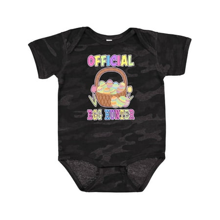 

Inktastic Official Egg Hunter with Easter Basket and Eggs Gift Baby Boy or Baby Girl Bodysuit