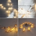 thumbnail image 1 of Ganfancp Led Luz Hierro Arte Diamante Gota Marco Oro Rosa Geométrico Cadena de Luz Ofertas Del Día 1 X Cuerda de Luces, 1 of 1