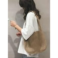 thumbnail image 3 of Kukuzhu Women's Hobo Bag Crocheted Shoulder Bag Large Knitted Handbags Tote Aesthetic Purse Top Handle Bag, 3 of 8