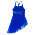 thumbnail image 2 of inhzoy Kids Girls Sequins Camisole Chiffon Ballet Dance Tutu Skirt Ballerina Dancewear Dark Blue 5-6, 2 of 5
